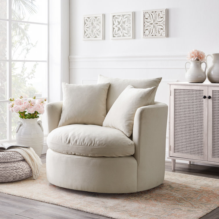 Accent chair discount with matching pillows